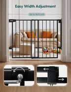 Close up view of the secure dual locking system on the Babelio safety gate