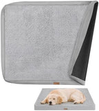Waterproof mattress protector for large dogs showcasing three sided zipper