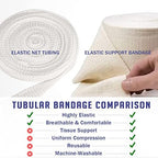 Packaging of EVERLIT Care tubular bandage showing size F specifications.