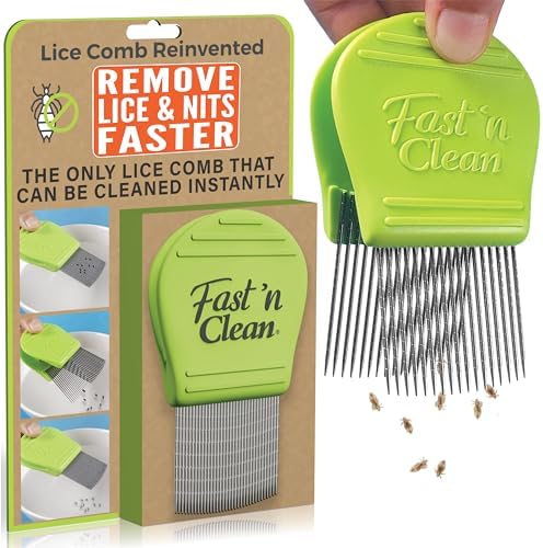 55 TRENDS 4x Hair Lice Combs front view for nit detection