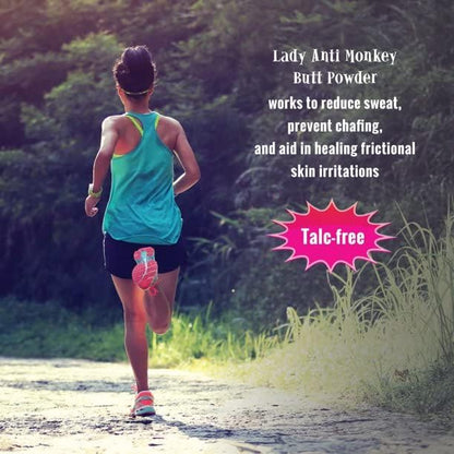 Anti-friction skincare powder for active women and athletes in India.