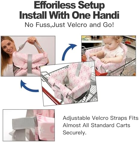 Detailed view of safety harness on Ozrvyndarel high chair cover