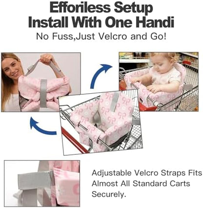 Detailed view of safety harness on Ozrvyndarel high chair cover
