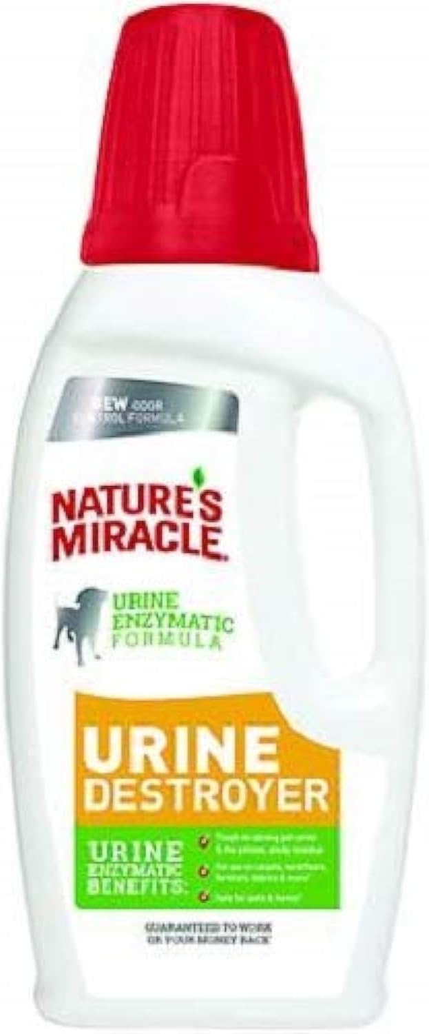 Nature's Miracle Dog Urine Destroyer, Dog Urine Stain Remover and Odor Control, White, 64 fl oz - Image 9