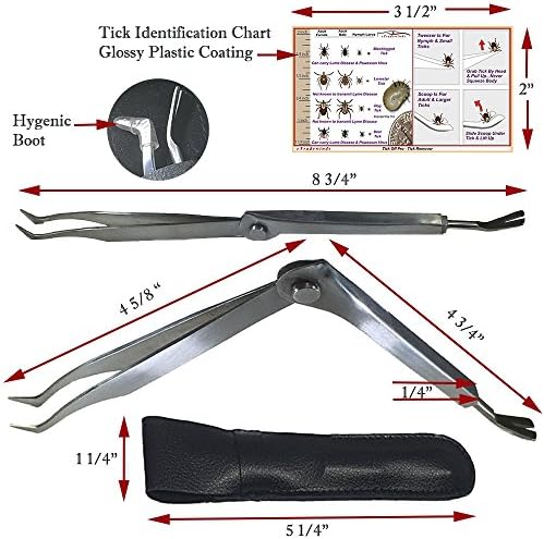 Etradewinds tick removal instrument closeup of pin-sharp tweezers