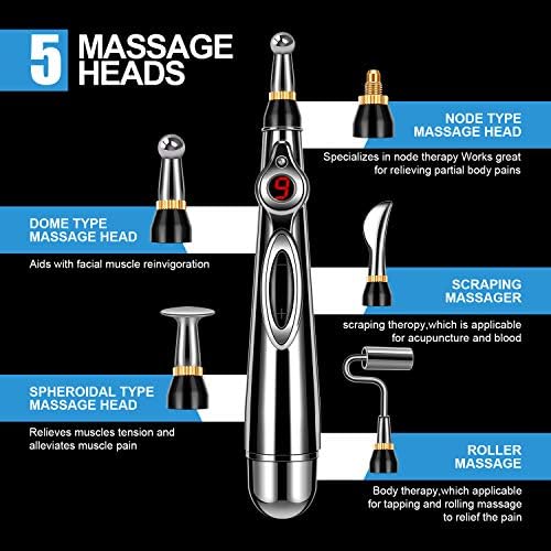 DANGSHAN pulse massage pen being used on the hand for tension relief.