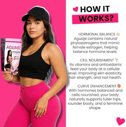 Authentic Aguaje powder for bigger butt and hips in 8.9 ounce bag.