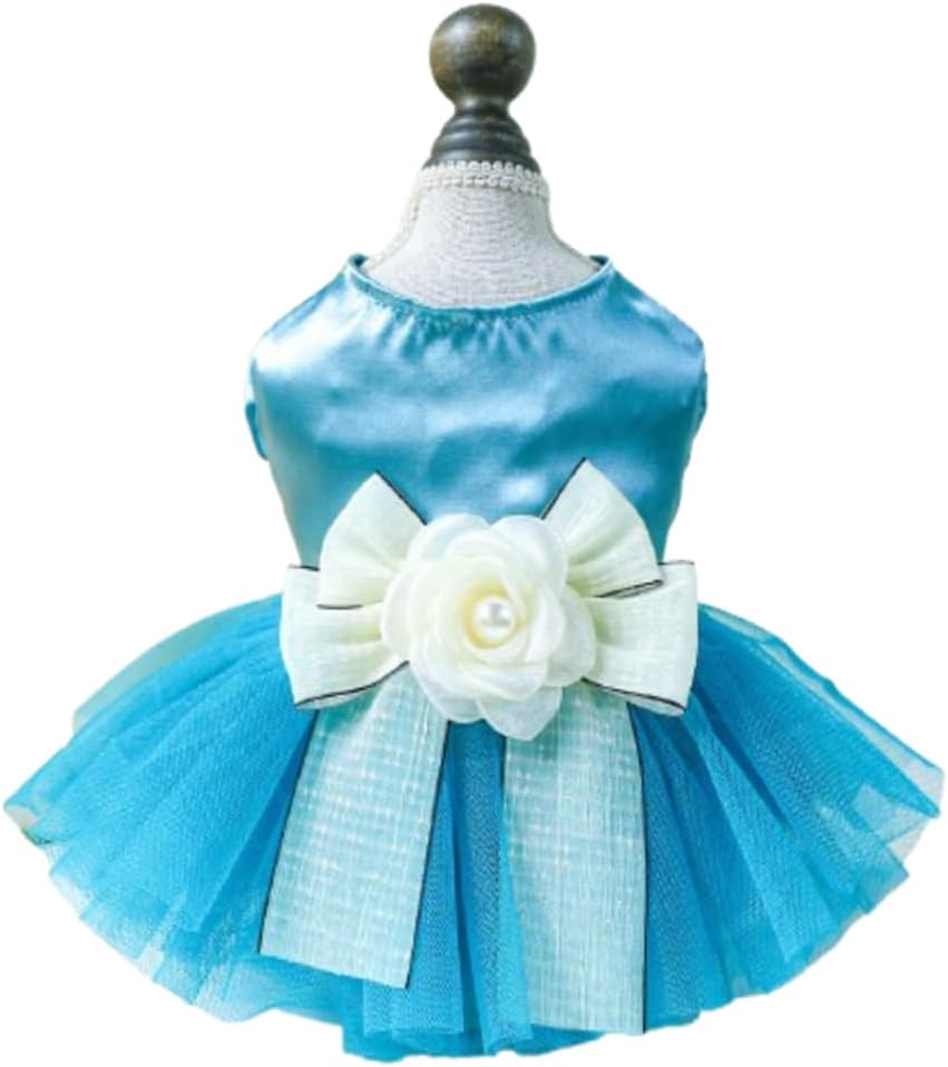 Dog Birthday Outfit Girl Puppy Princess Tutu Dress for Small Dogs Pet Birthday Cake Dresses Cat Birdhay Decoration Haliday Pet Apparel (Coloful, Large) - Image 9