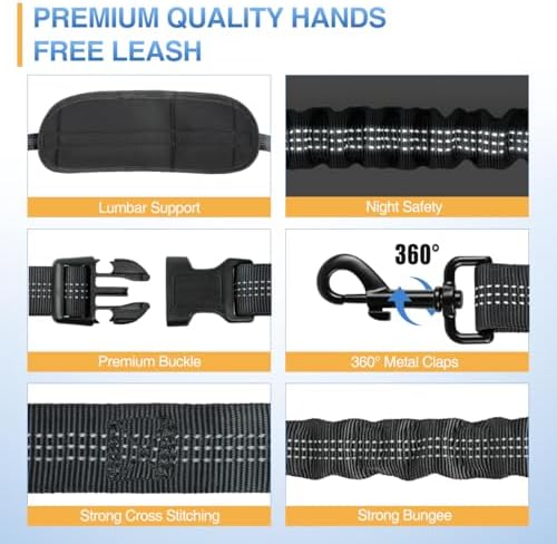 Kytely adjustable waist belt for hiking with dogs