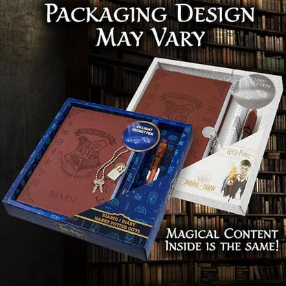 Close up of Harry Potter journal metal lock and keys
