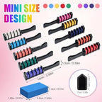 Portable hair chalk comb kit for cosplay and events