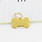 Uxcell heart shape aluminum pet ID tag with attachment ring for engraving