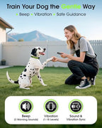 Adjustable prong free pet training collar laid flat showing the smooth skin contact surface.
