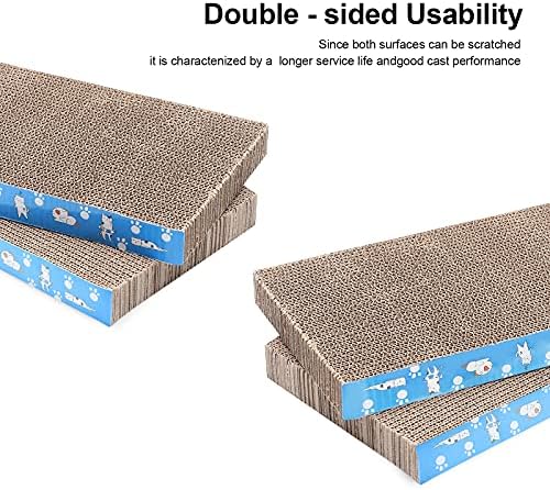Top down perspective of the 17 inch Mankaide premium cat scratch pad showcasing the spacious lounge area.