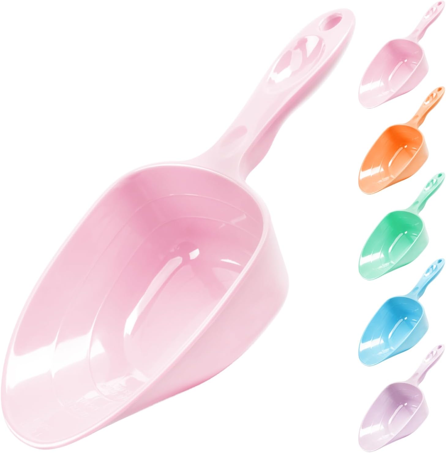 Melamine Pet Food Measuring Scoop, 1 Cup 1/2 Cup 1/4 Cup with Clear Measurement Lines for Dog, Cat, Bird, and Rabbit, Durable, Ergonomic Handle, Dishwasher safe-Orange - Image 12