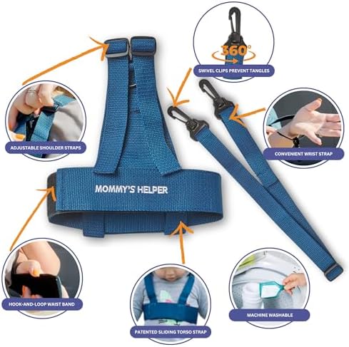Mommy's Helper safety harness double swivel snap clip detail