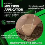 Side view of the SpecOps Biosciences 2-roll bundle packaging for sports and hiking.