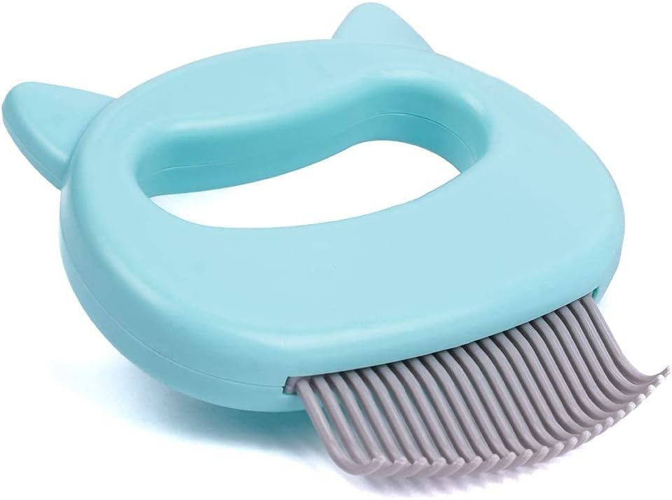 Leo's Paw The Original Pet Hair Removal Massaging Shell Comb Soft Deshedding Brush Grooming and Shedding Matted Fur Remover Dematting tool for Long and Short Hair Cat Dog Puppy Bunny (White) - Image 9