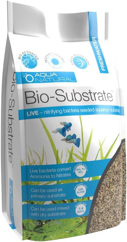 Aqua Natural Prairie Sand Bio-Substrate 5lb bag front view for aquarium