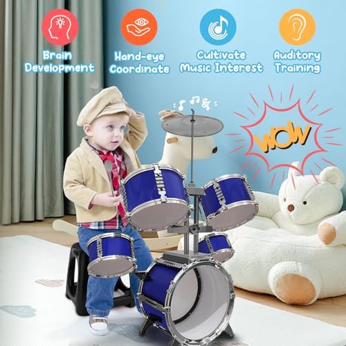 CHADRIGIVS upgraded toddler percussion toy kit showing ergonomic tilt design