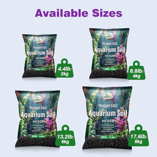 Hygger CO2 imported aquarium soil nutrition label