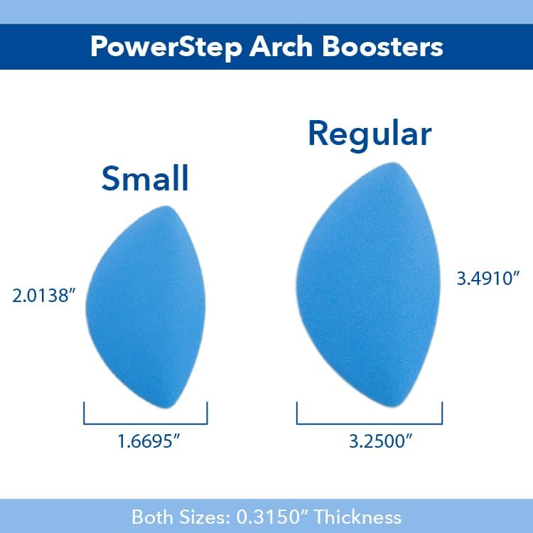 Durable latex foam arch reinforcement inserts for over-pronation relief.