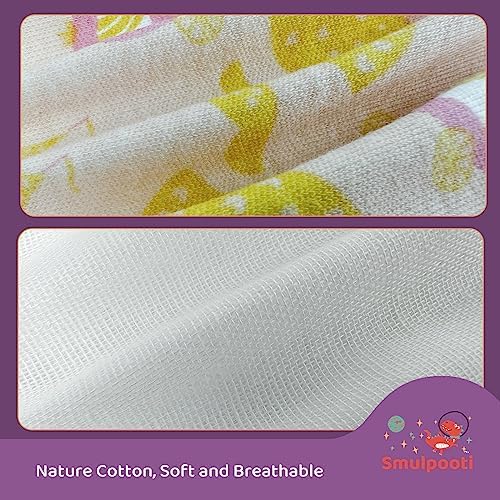 SMULPOOTI breathable cotton baby training underwear showing elastic waistband stretch