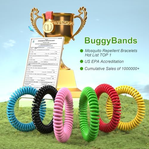 Variety of colors for Radiant BuggyBands DEET-free bracelets