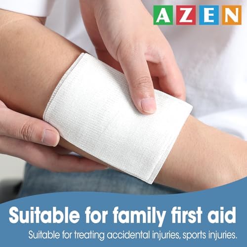AZEN non stick gauze pads three by four inches individually wrapped medical dressing
