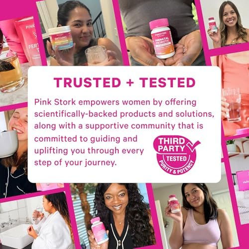 Pink Stork Postpartum Mood Support packaging lifestyle image