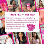 Pink Stork Postpartum Mood Support packaging lifestyle image