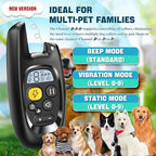 HawuMasseur waterproof e-collar for dogs showcasing the side security lock keypad mechanism.