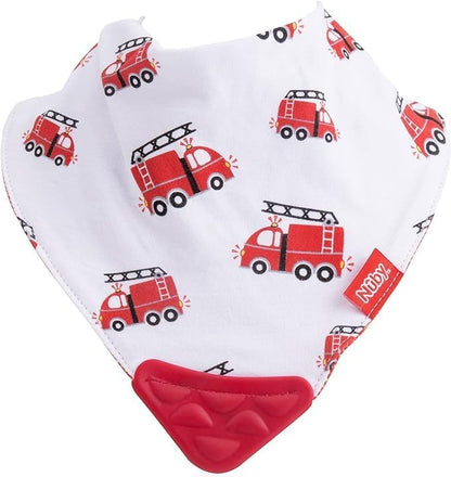 Nuby baby bib with blue helicopter pattern design