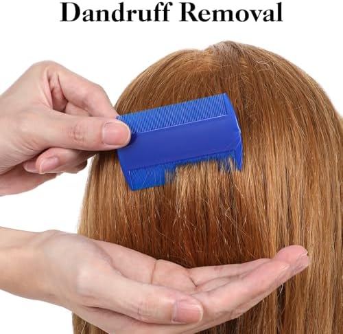 Multi-purpose pet flea and human lice comb with dense teeth