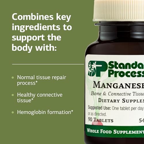Standard Process Manganese B12 bottle showing 90 tablets count