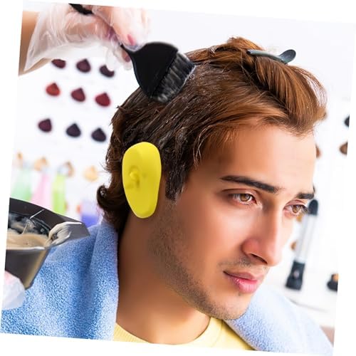 Detailed texture view of heat resistant ear muffs for hair care