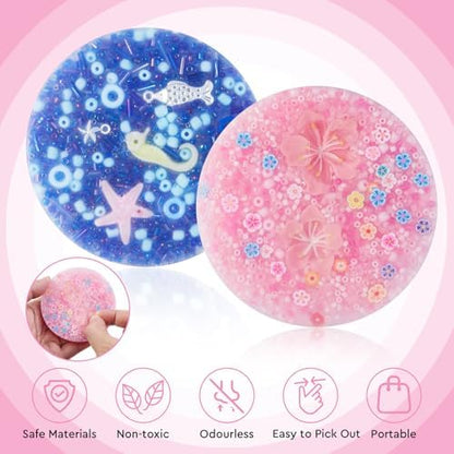 SWAKER anxiety relief pad with included storage case and bracelet making kit