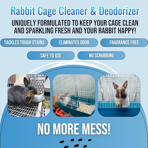 Natural surfactant rabbit litter spray close up showing the ergonomic trigger spray nozzle