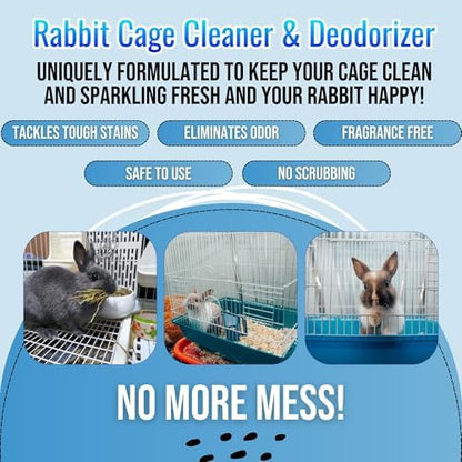 Natural surfactant rabbit litter spray close up showing the ergonomic trigger spray nozzle