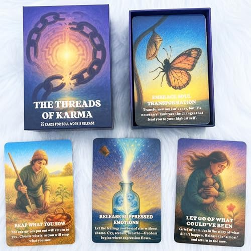 Back design of the premium quality DPEHAKMK emotional healing cards