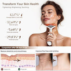 Side profile of the portable cordless beauty massager showing the sleek handheld design for targeted jawline lifting