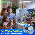 Water polishing biological sponge layer detail highlighting the honeycomb mesh design.
