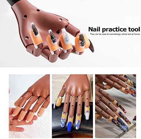 Adjustable Yiesoum nail training hand with stainless steel arm