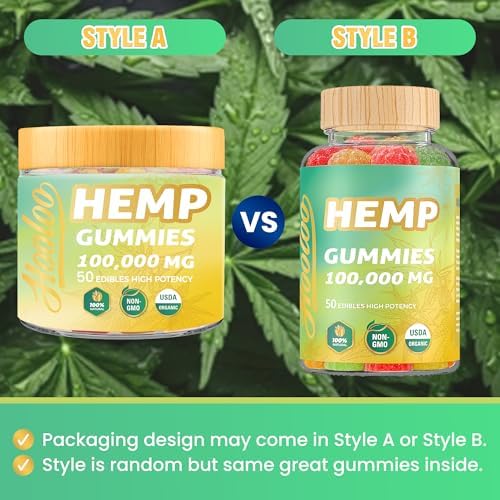 Hooloo Hemp Gummies fruity flavor gummy cubes