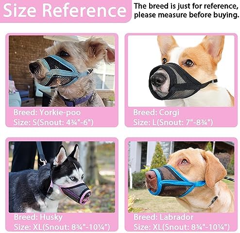 Top view of Luckypaw soft mesh dog muzzle