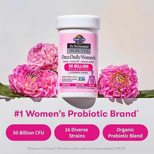 Women's probiotic supplement 50B CFU 16 clinically studied strains for gut and immune wellness
