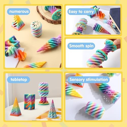 Joyin impossible cone fidget toy set showing passthrough design