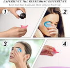 Demonstration of ergonomic eye wash cup for tired eye relief