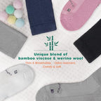 Three pair pack of Rahhint Pro wide fit wool socks for men and women.