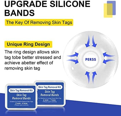 FDA-cleared SHISUIZHE skin tag remover packaging with safety instructions.
